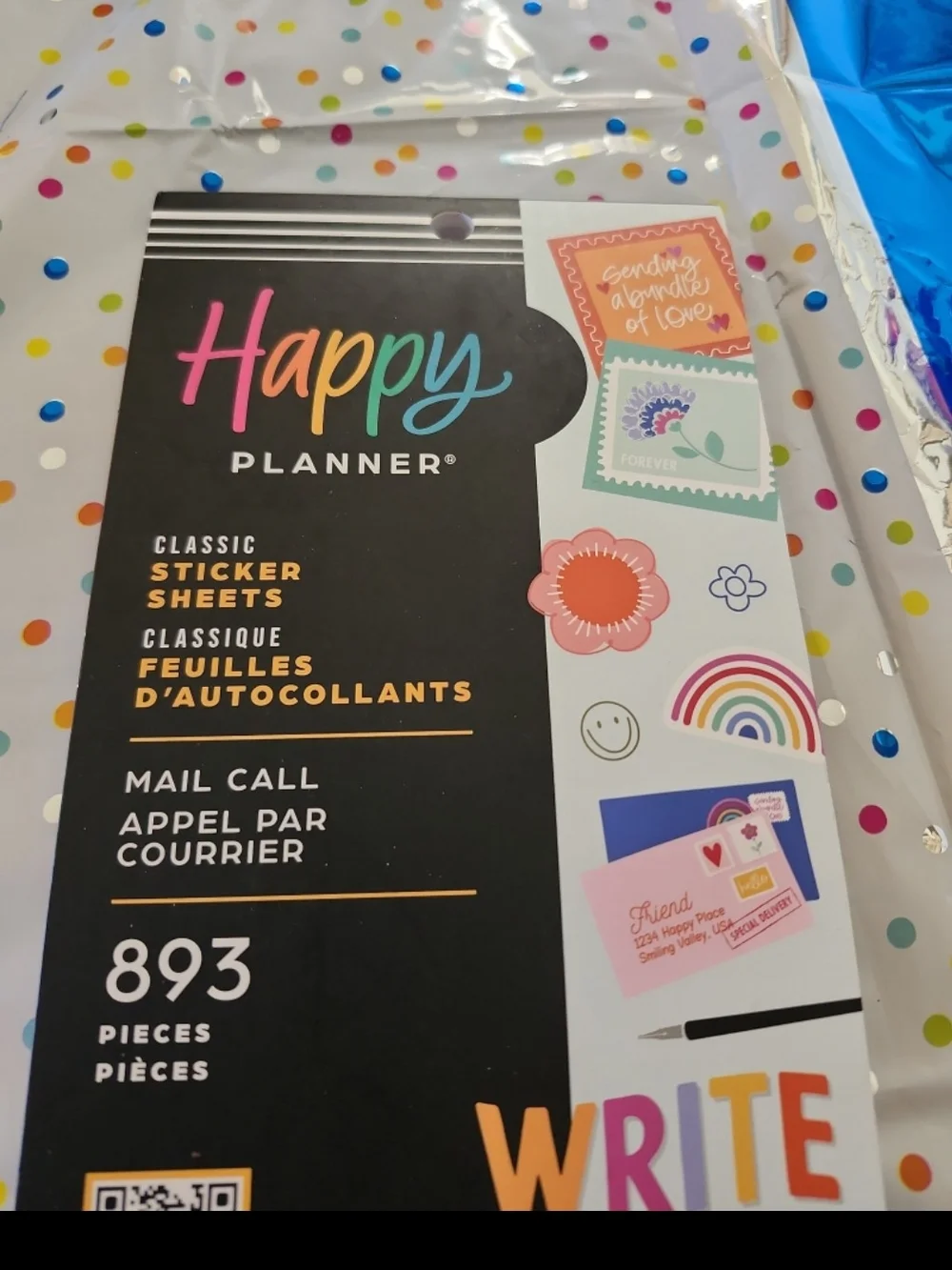 Happy Planner 30 Sheet Value Sticker Pack, Mail Call, 893 Stickers Total